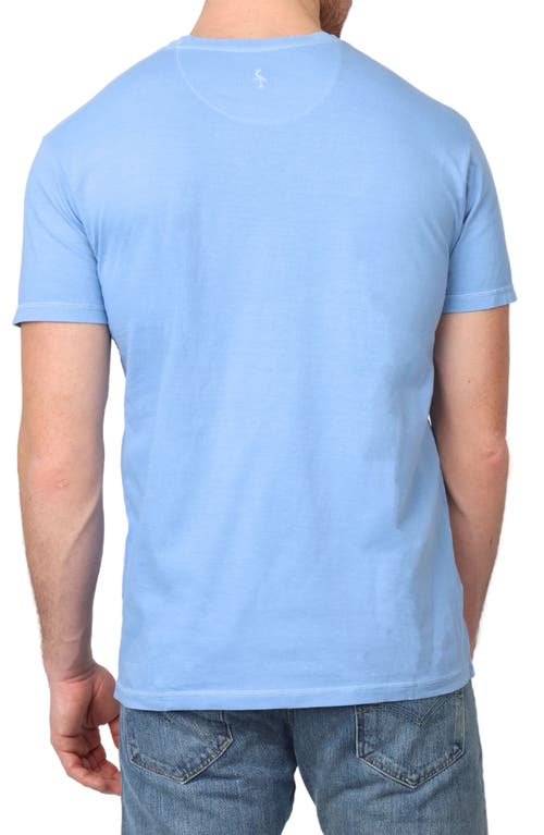 Tailorbyrd Pigment Dyed Pocket T-shirt In Blue Byrd
