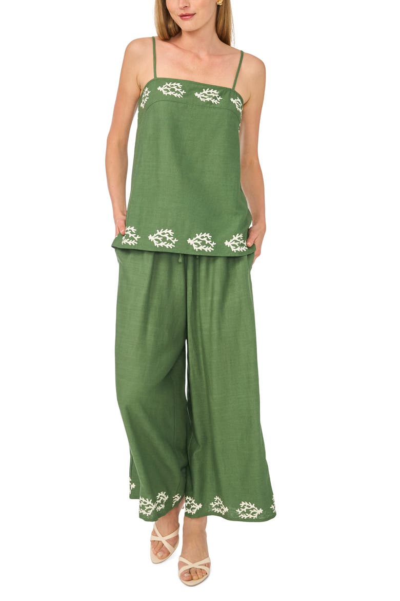 Leaf Print Tank, Alternate, color, MYRTLE