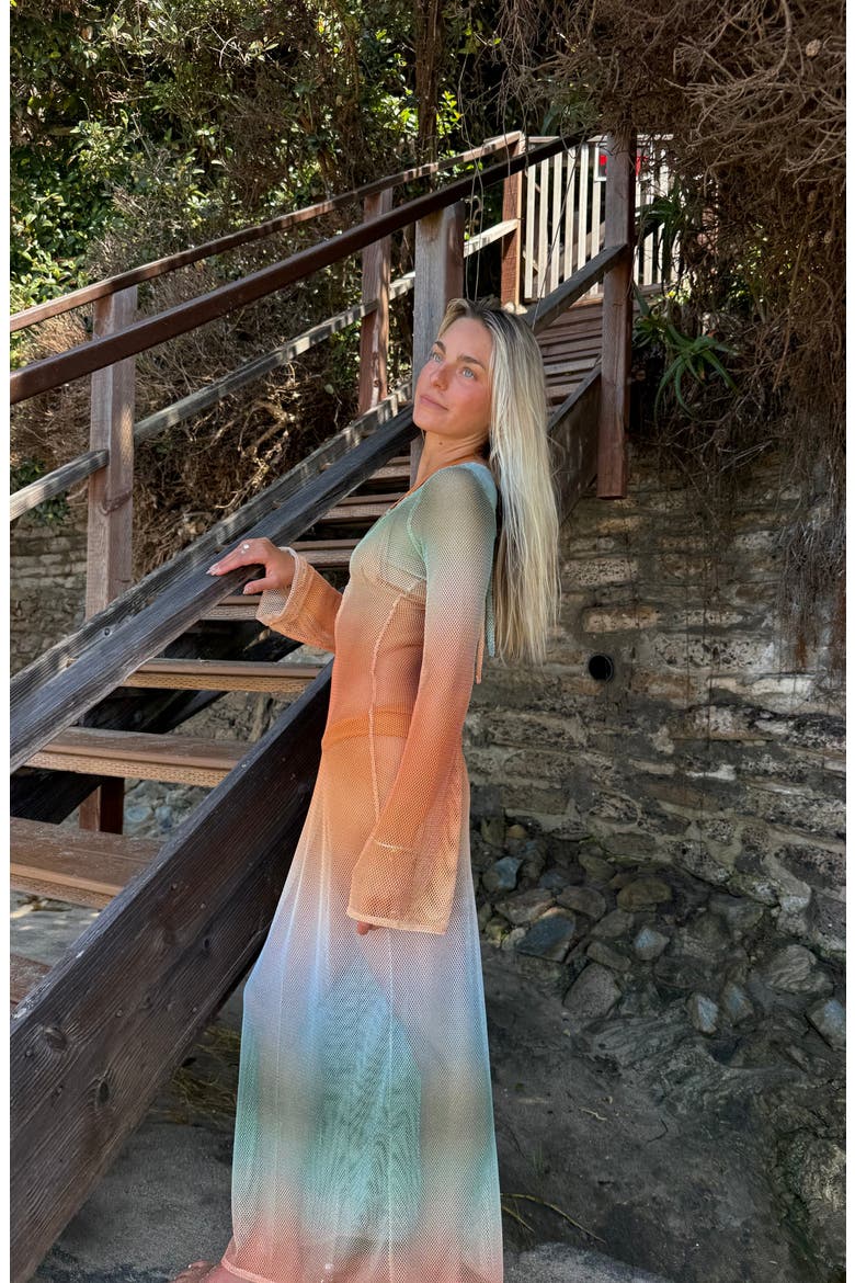 Altas Maxi Dress, Alternate, color, Green Ombre