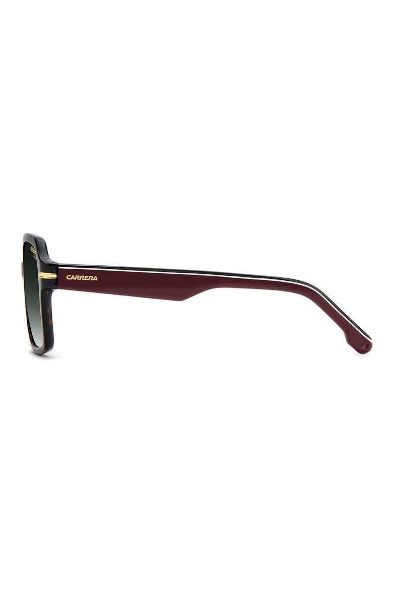 56mm Gradient Square Sunglasses, Alternate, color, HAVANA/ GREEN SHADED