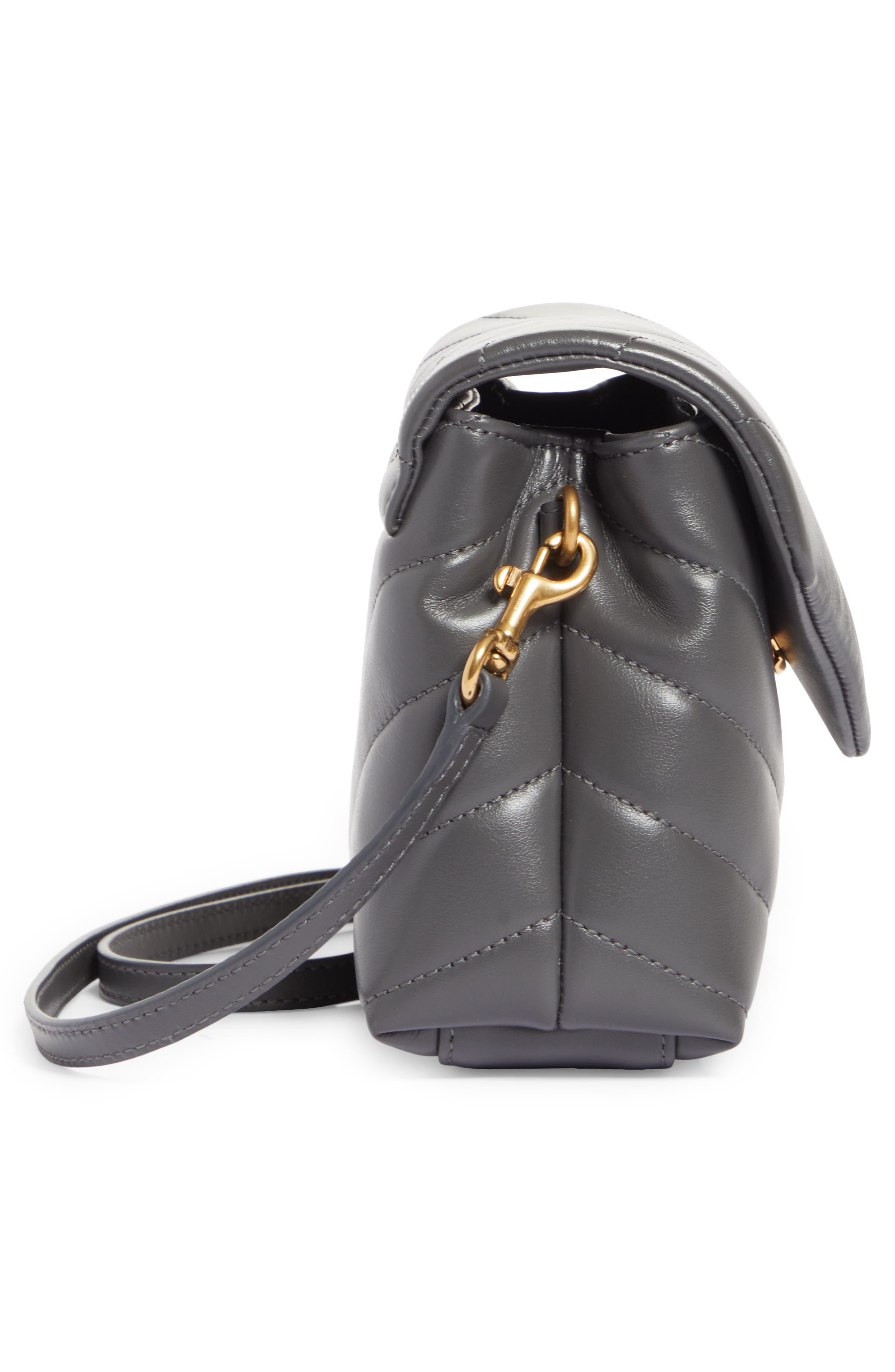 Saint Laurent Toy Loulou Quilted Leather Crossbody Bag, Alternate, color, 