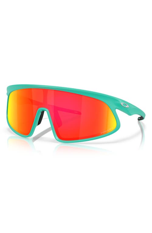 Oakley Rslv 149mm Prizm Polarized Shield Sunglasses In Ruby
