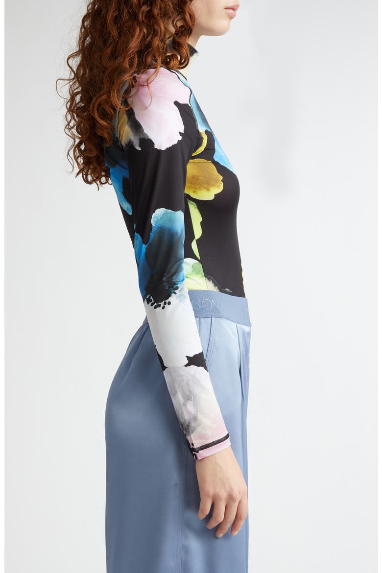 Watercolor Bloom Jersey Top, Alternate, color, WATERCOLOR BLOOM MAXI