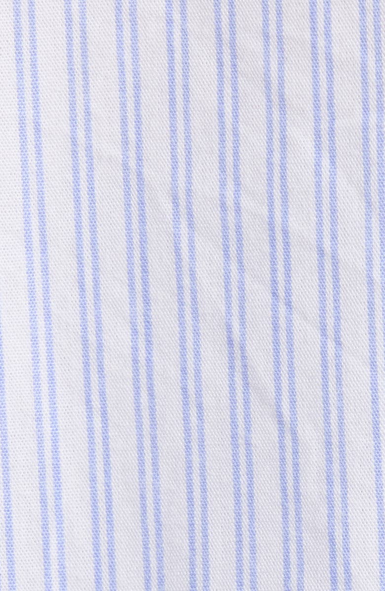 Nordstrom Oversize Stripe Cotton Short Pajamas, Alternate, color, White- Blue Mia Stripe