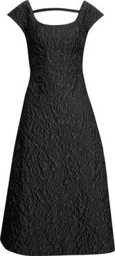 Emilia Wickstead Pesca Embossed Cloqué Cocktail Dress