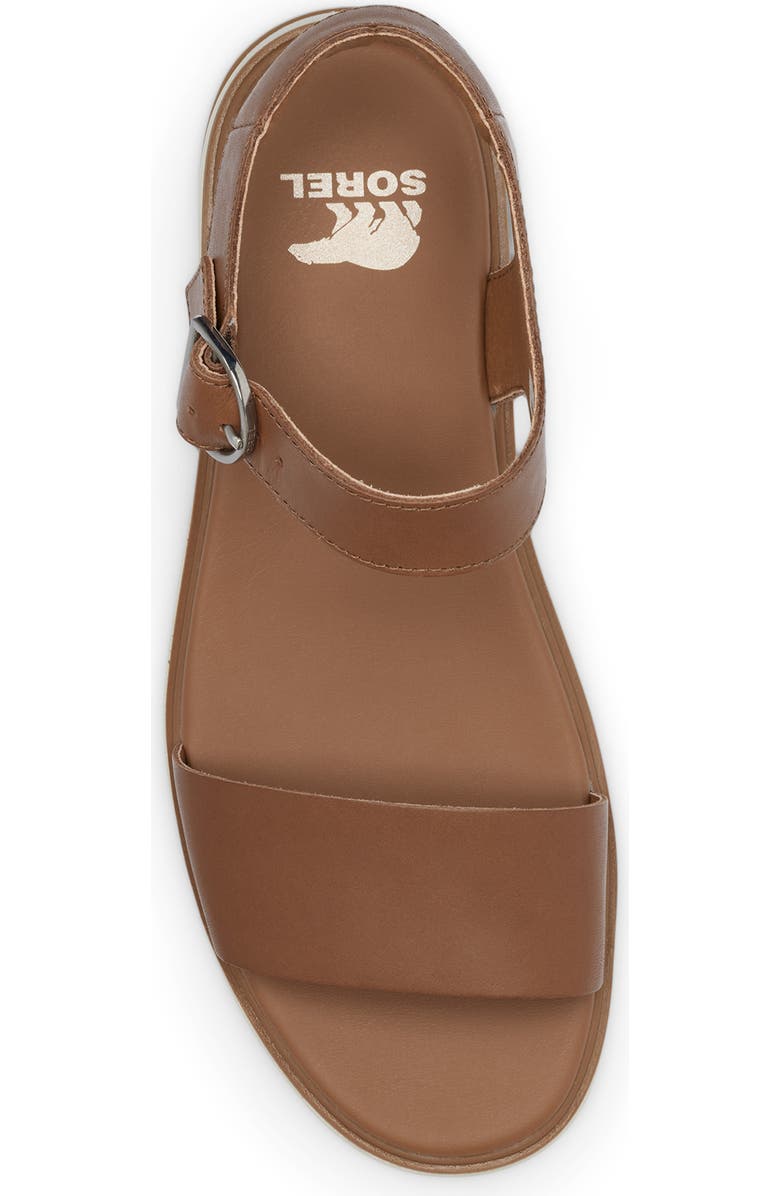 SOREL Dayspring Platform Sandal, Alternate, color, Velvet Tan/ Chalk