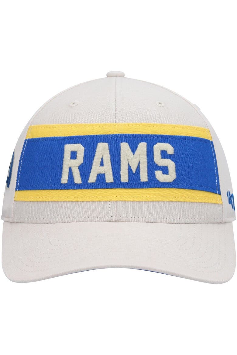 Men's '47 Cream Los Angeles Rams Crossroad MVP Adjustable Hat, Alternate, color, Cream
