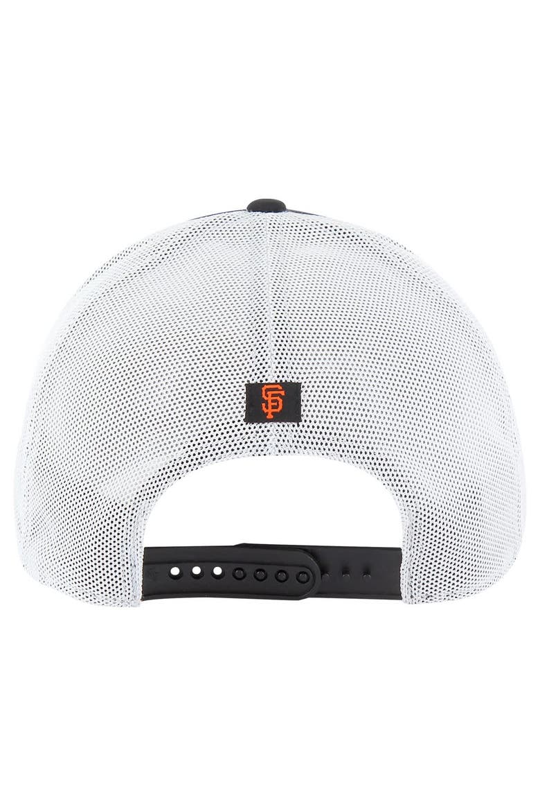 Men's '47 Black San Francisco Giants Downburst Trucker Adjustable Hat, Alternate, color, Black