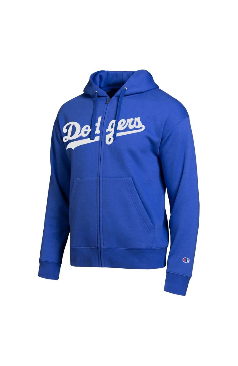 Champion Men's Champion Los Angeles Dodgers Royal All-Star Wordmark Full-Zip Hoodie, Alternate, color, Royal
