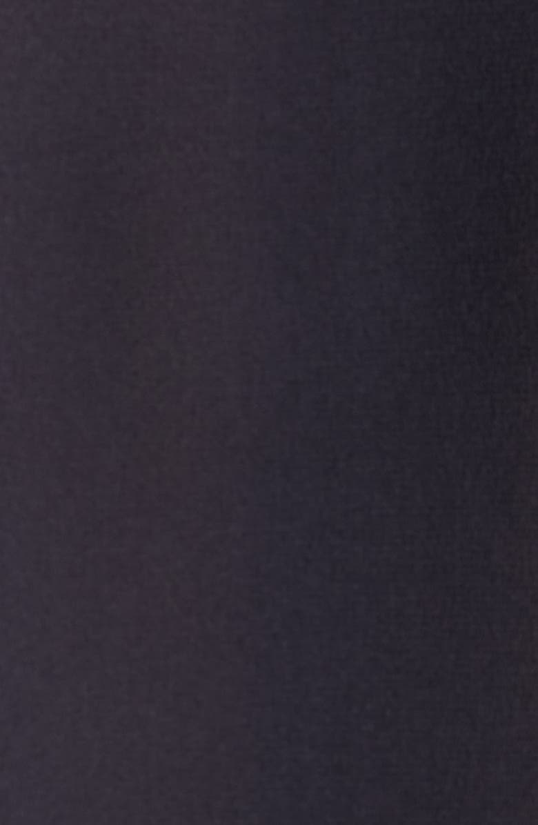 McQueen Wishbone Silk Crêpe de Chine Button-Up Shirt, Alternate, color, Indigo