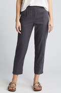 Caslon® Pull-On Linen Blend Crop Pants