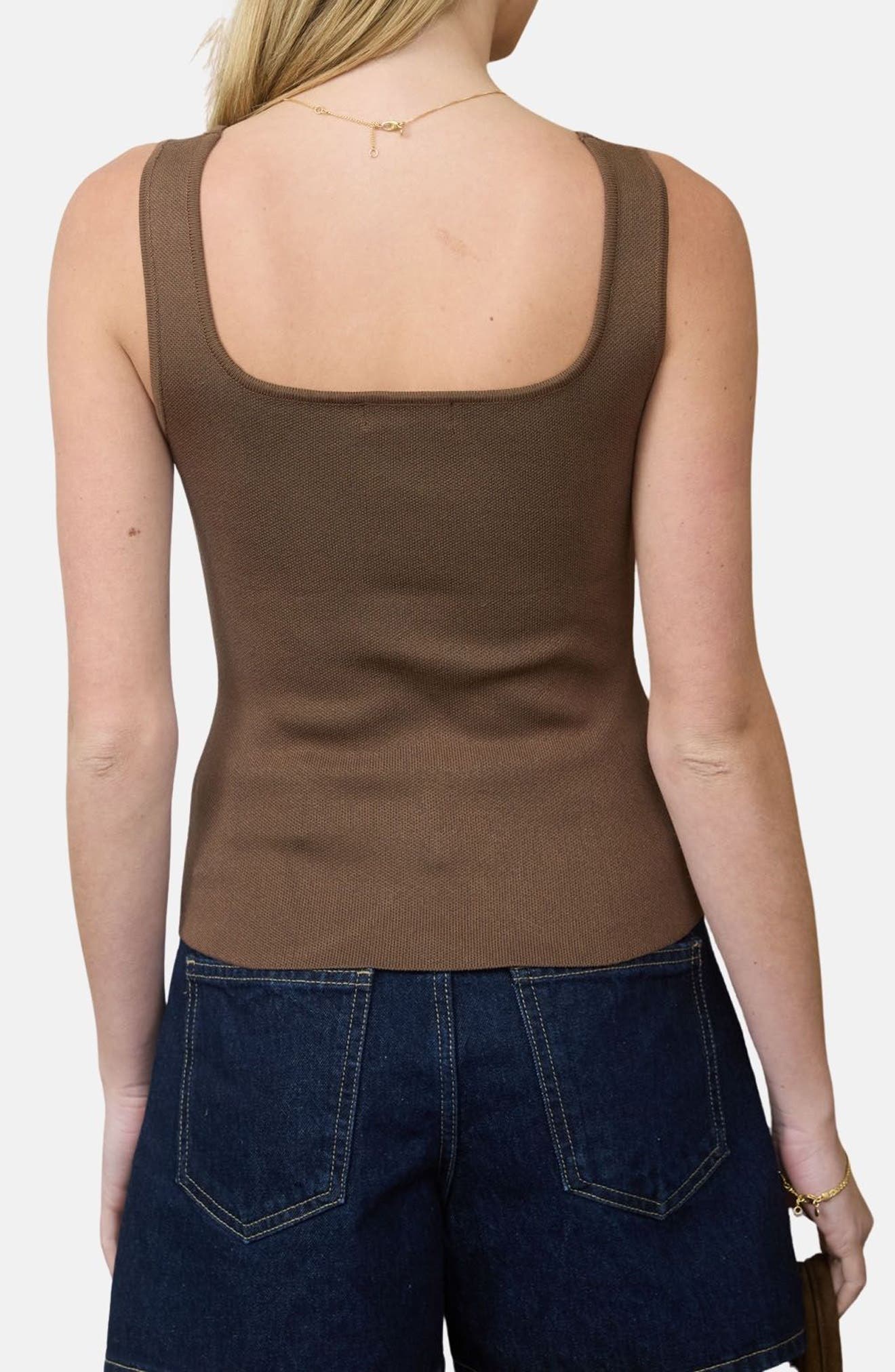 Buttoned Sweater Tank - image 2