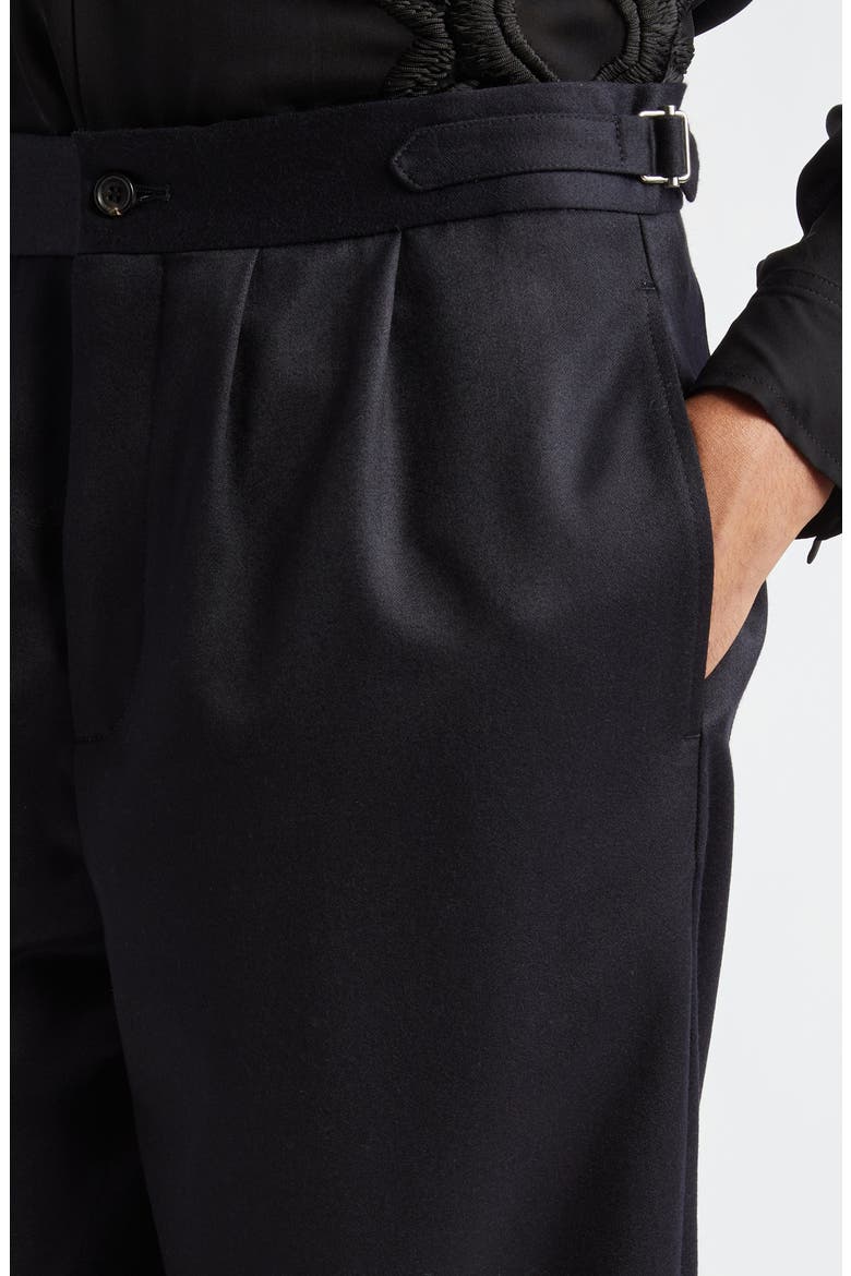 Numerals Wool Trousers, Alternate, color, NAVY