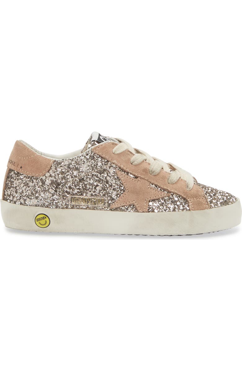Golden Goose Kids' Super-Star Glitter Sneaker, Alternate, color,