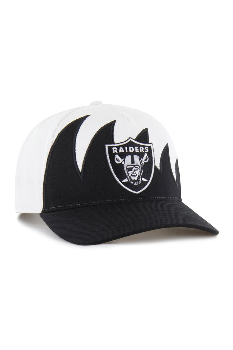 Men's '47 White Las Vegas Raiders Jagged Hitch Adjustable Hat, Alternate, color, White