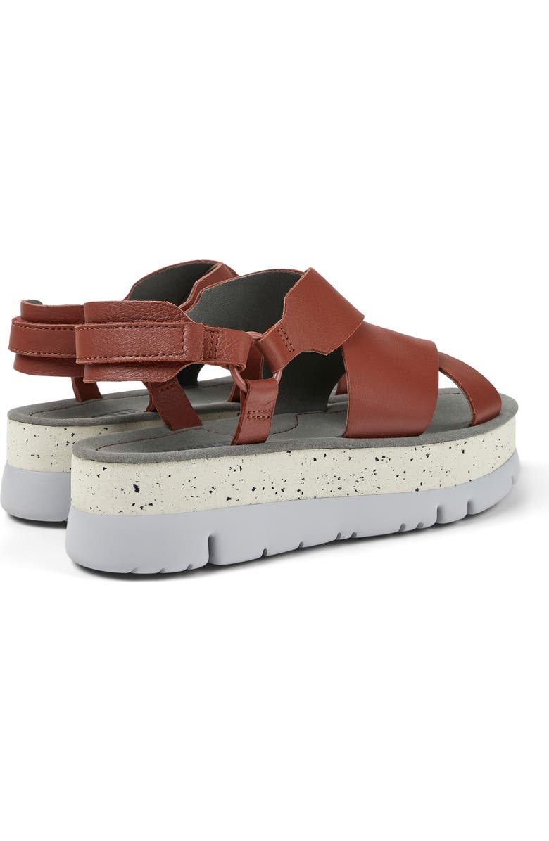 Camper Oruga Up Platform Slingback Sandal, Alternate, color, Medium Red