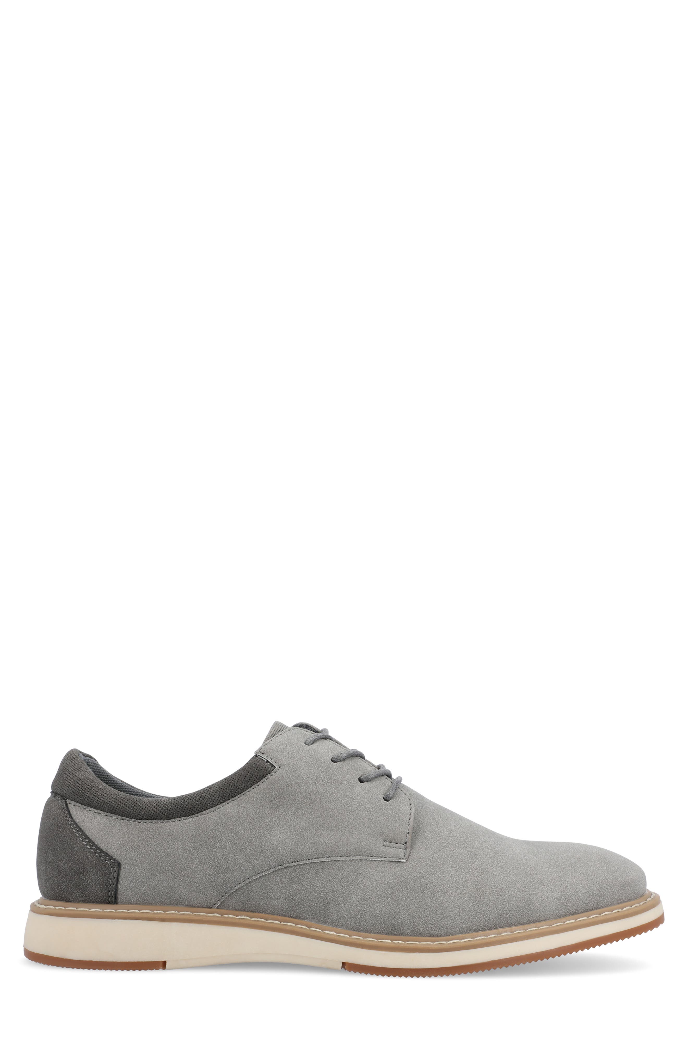 VANCE CO Hodges Plain Toe Derby, Alternate, color, Grey