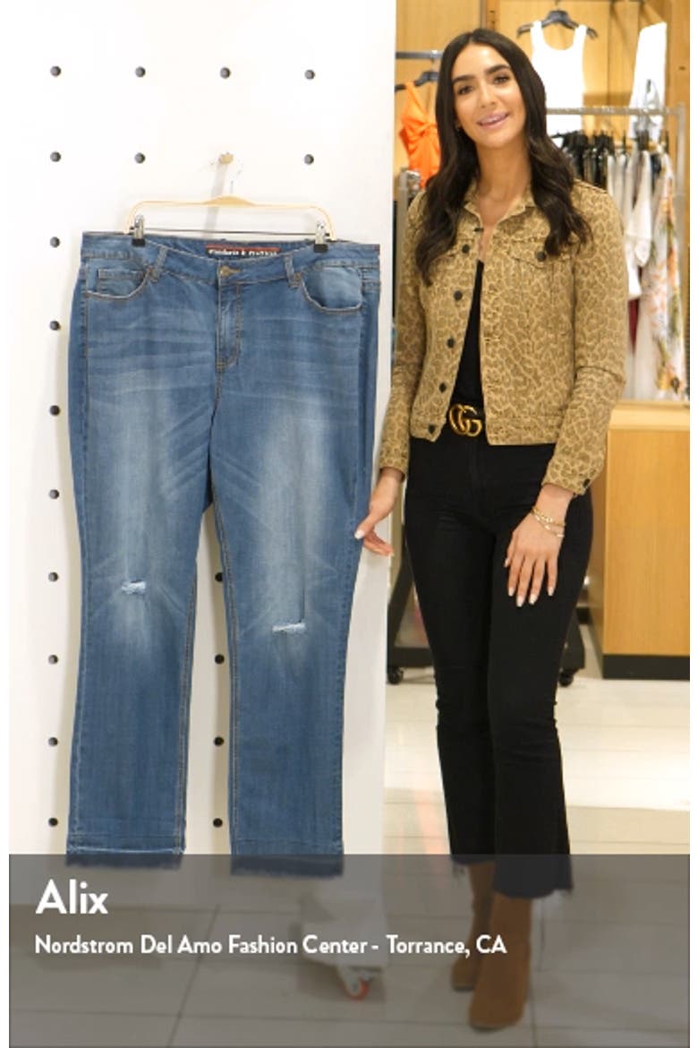 High Waist Straight Leg Jeans video
