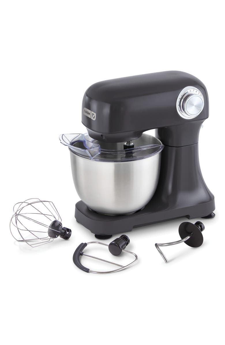 Dash Tilt-Head 3.5-Quart Stand Mixer, Main, color, Grey