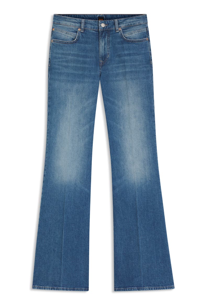 The Soft Bootcut Jeans, Alternate, color, DARK BLUE