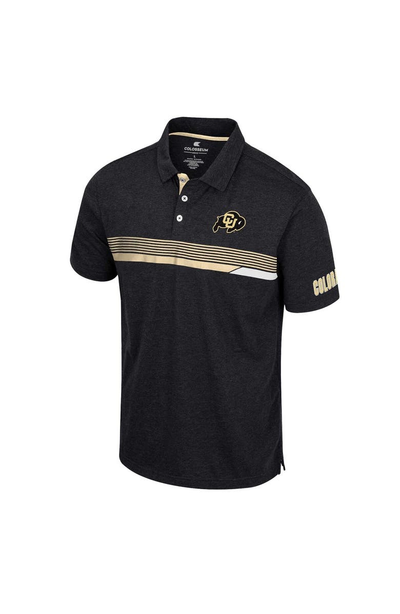 COLOSSEUM Men's Colosseum  Black Colorado Buffaloes No Problemo Polo, Alternate, color, 