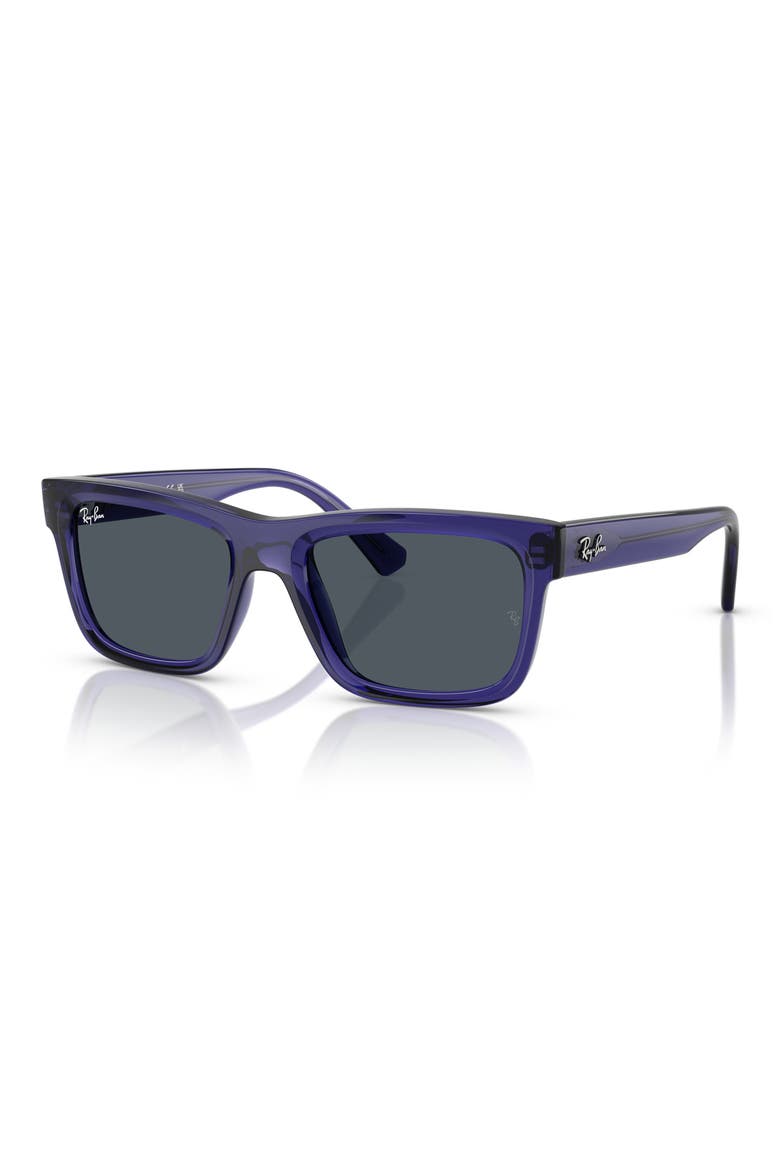 Kids' 49mm Rectangular Sunglasses, Alternate, color, TRANSPARENT VIOLET