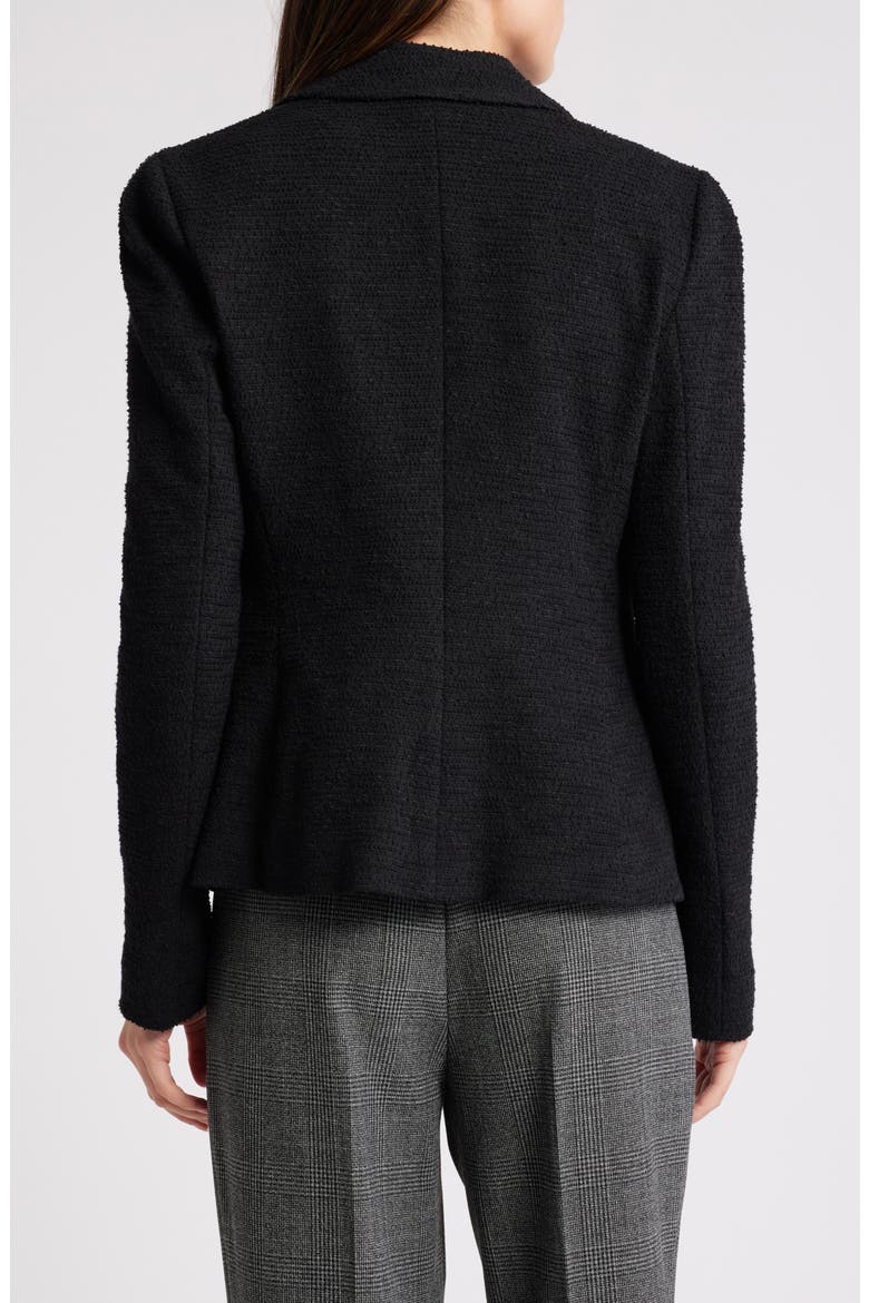 Jopana Double Breasted Tweed Jacket, Alternate, color, BLK