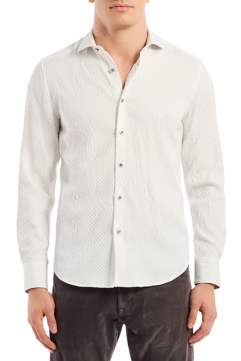 Devonshire Long Sleeve Woven Shirt, Main, color, WHITE