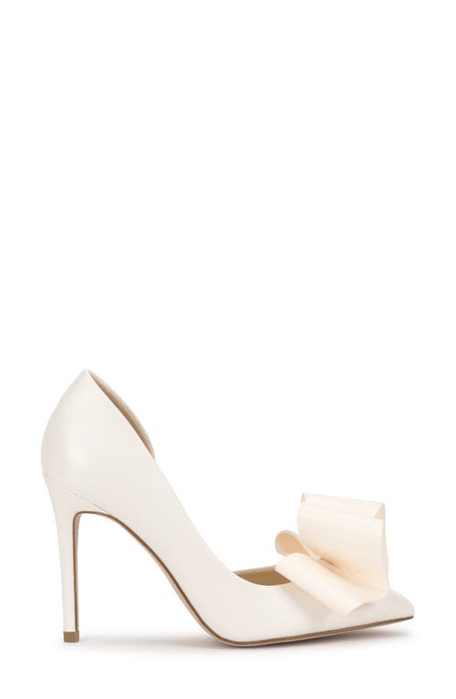 Jessica Simpson Penari Pointed Toe Half D'orsay Pump In White