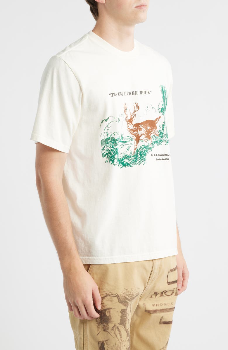 ONE OF THESE DAYS Old Timber Buck Graphic T-Shirt, Alternate, color, Bone