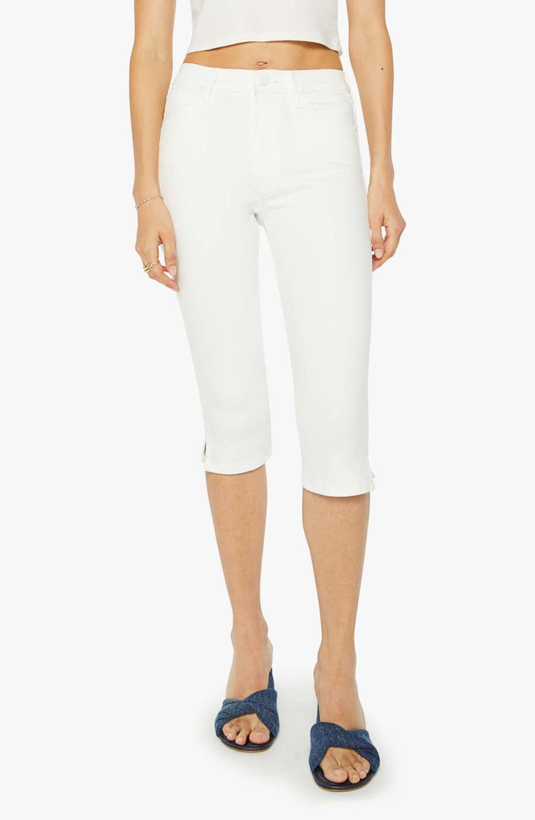 MOTHER The Stunner Bunny Snip High Waist Zip Hem Capri Jeans, Main, color, Fairest Of Them All