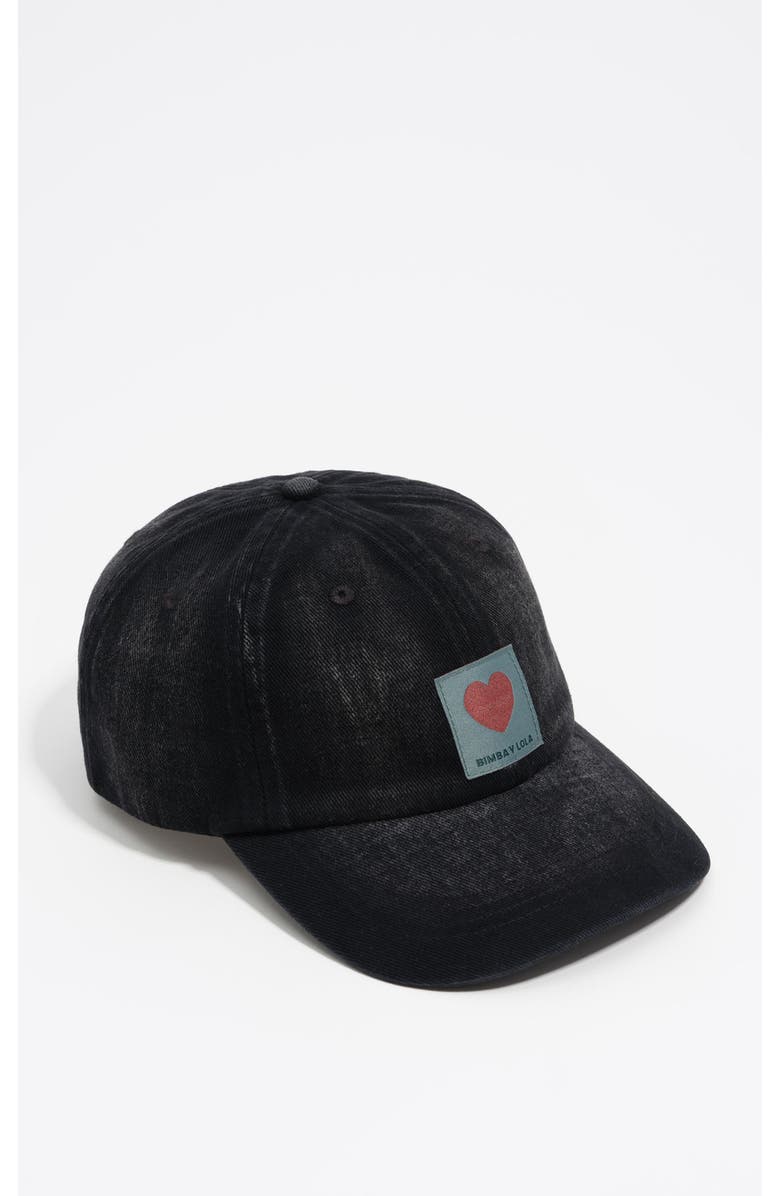 Bimba y Lola Cotton Cap, Main, color, Black