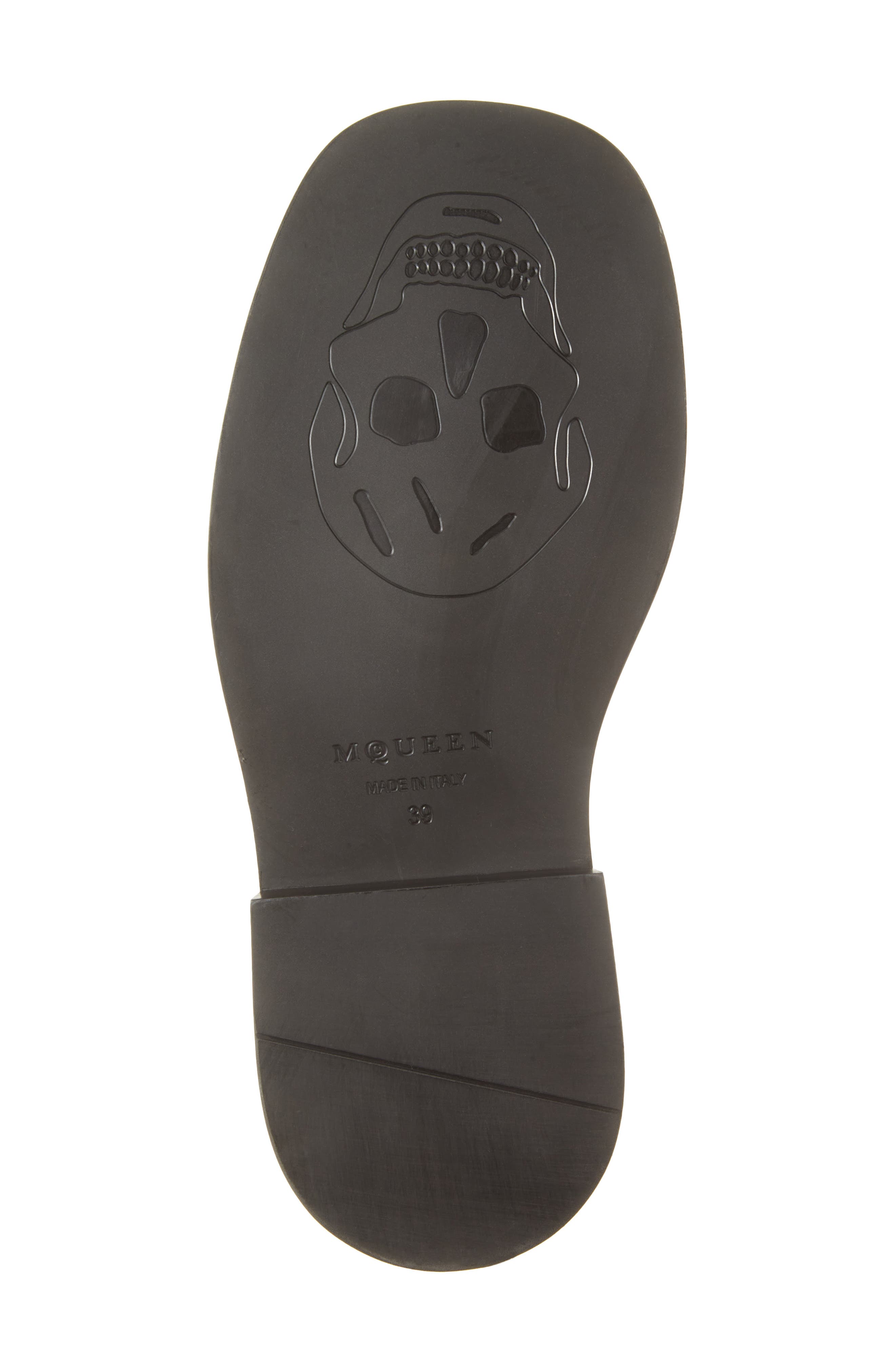 McQueen T-Bar Fisherman Sandal, Alternate, color, Black/ Silver