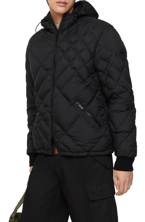 Doversgreen Check Quilted Hooded Down Puffer Jacket