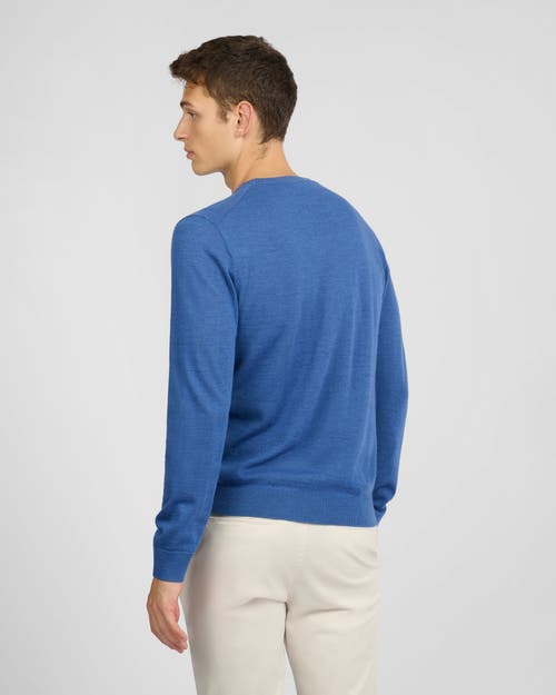 Onia Extra Fine Merino Wool Crewneck Sweater In Blue