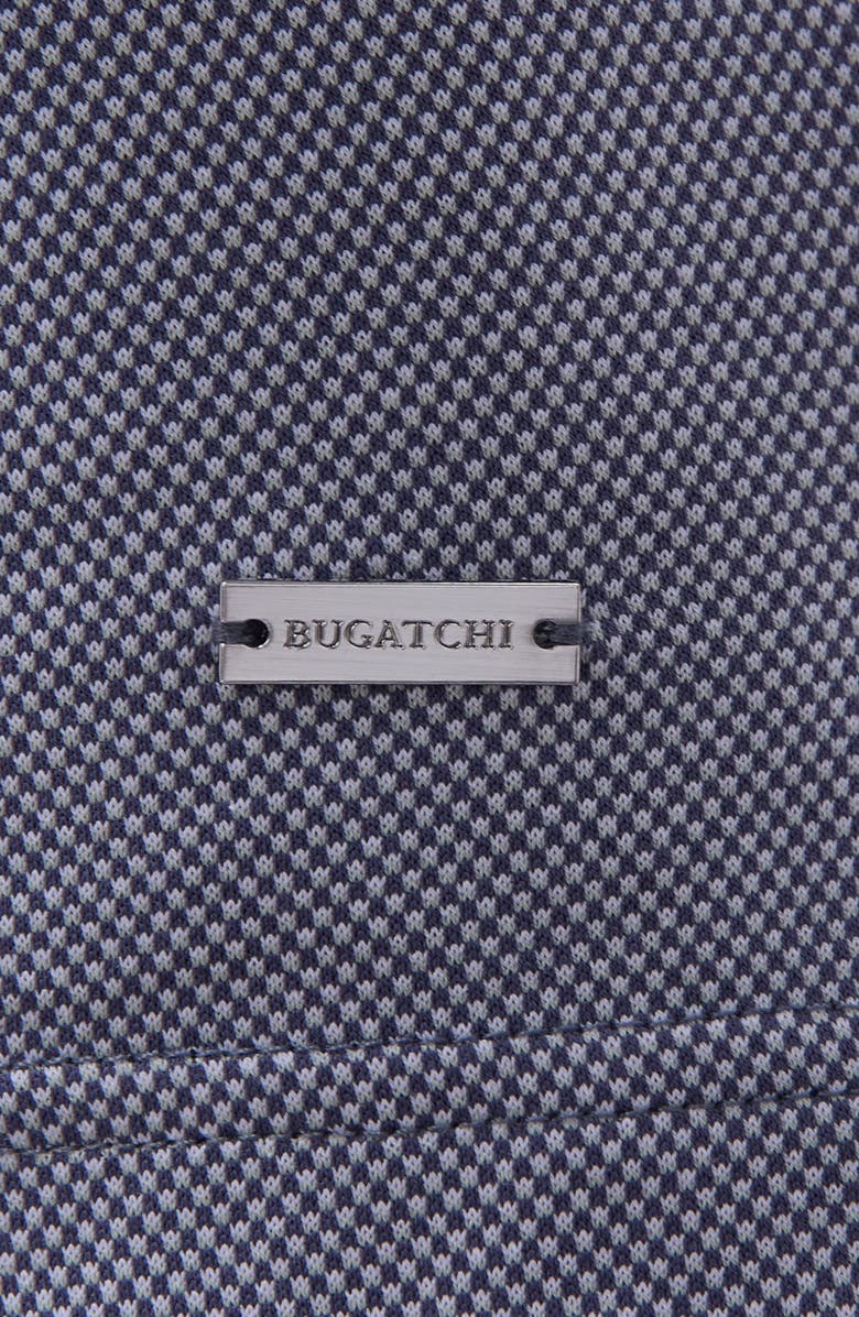 Bugatchi Tipped Cotton Piqué Polo, Alternate, color, Graphite