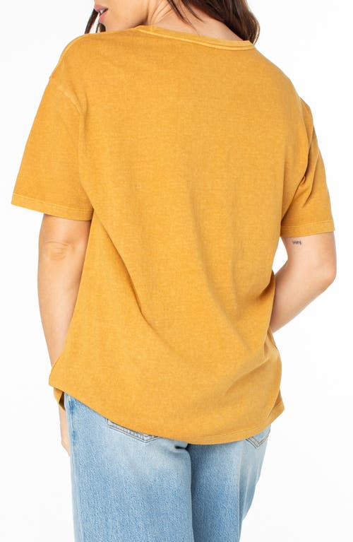 Roxy Feel The Sunshine Cotton Graphic T-shirt In Yellow