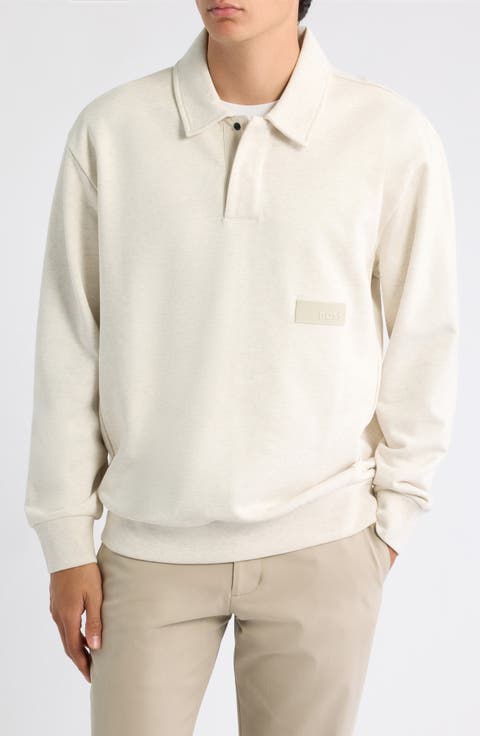 Cotton Jersey Long Sleeve Polo