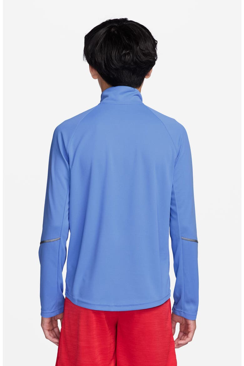 Kids' Dri-FIT Half Zip Top, Alternate, color, ROYAL PULSE/ REFLECTIVE SILVER