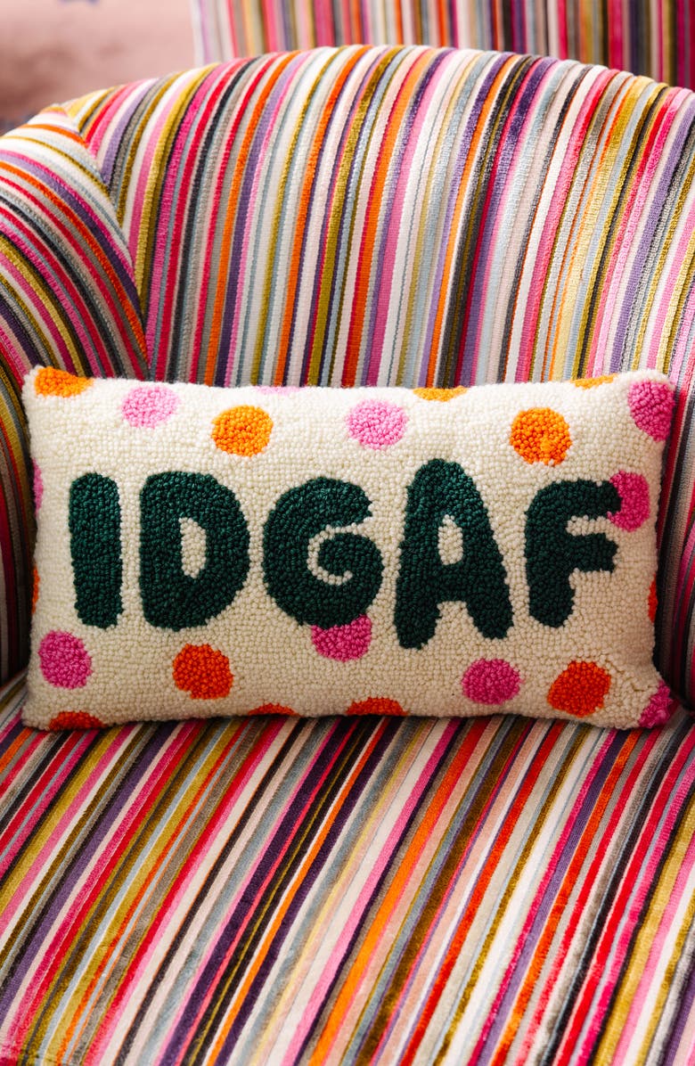 Furbish IDGAF Pillow, Alternate, color, Idgaf