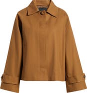 MANGO Cuba Oversize Short Cotton Trench Coat