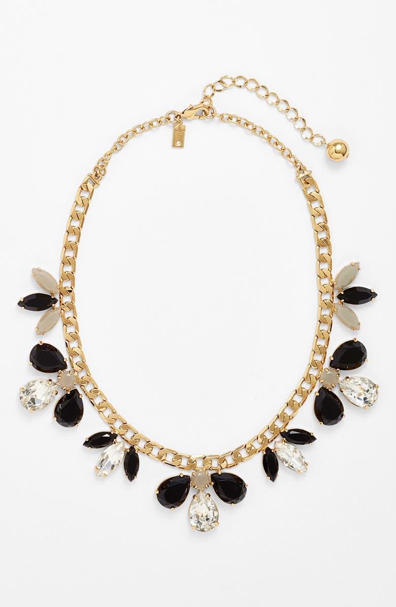 Kate Spade New York 'gardens of paris' stone frontal necklace, Main, color, 