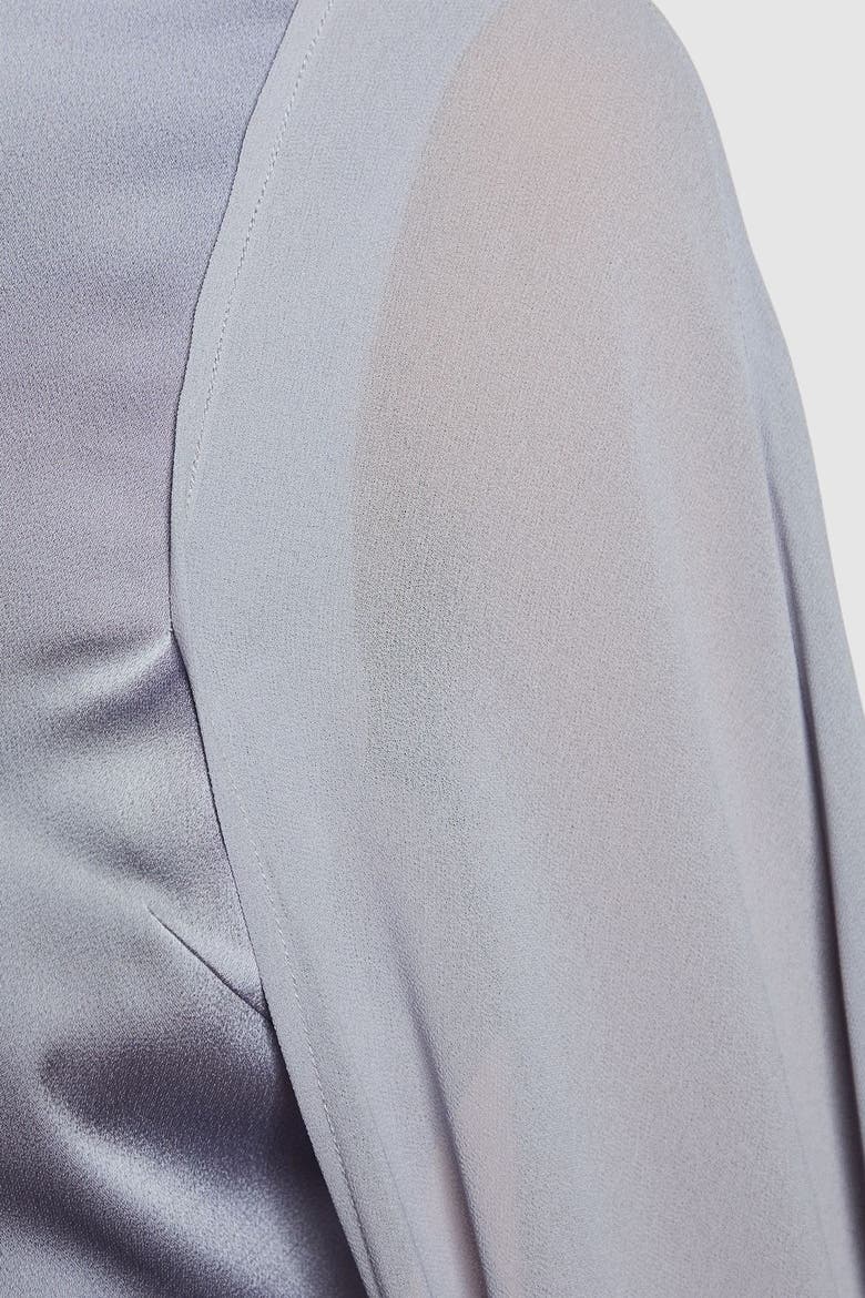Sleeveless Cape Maxi Dress, Alternate, color, Pale Blue