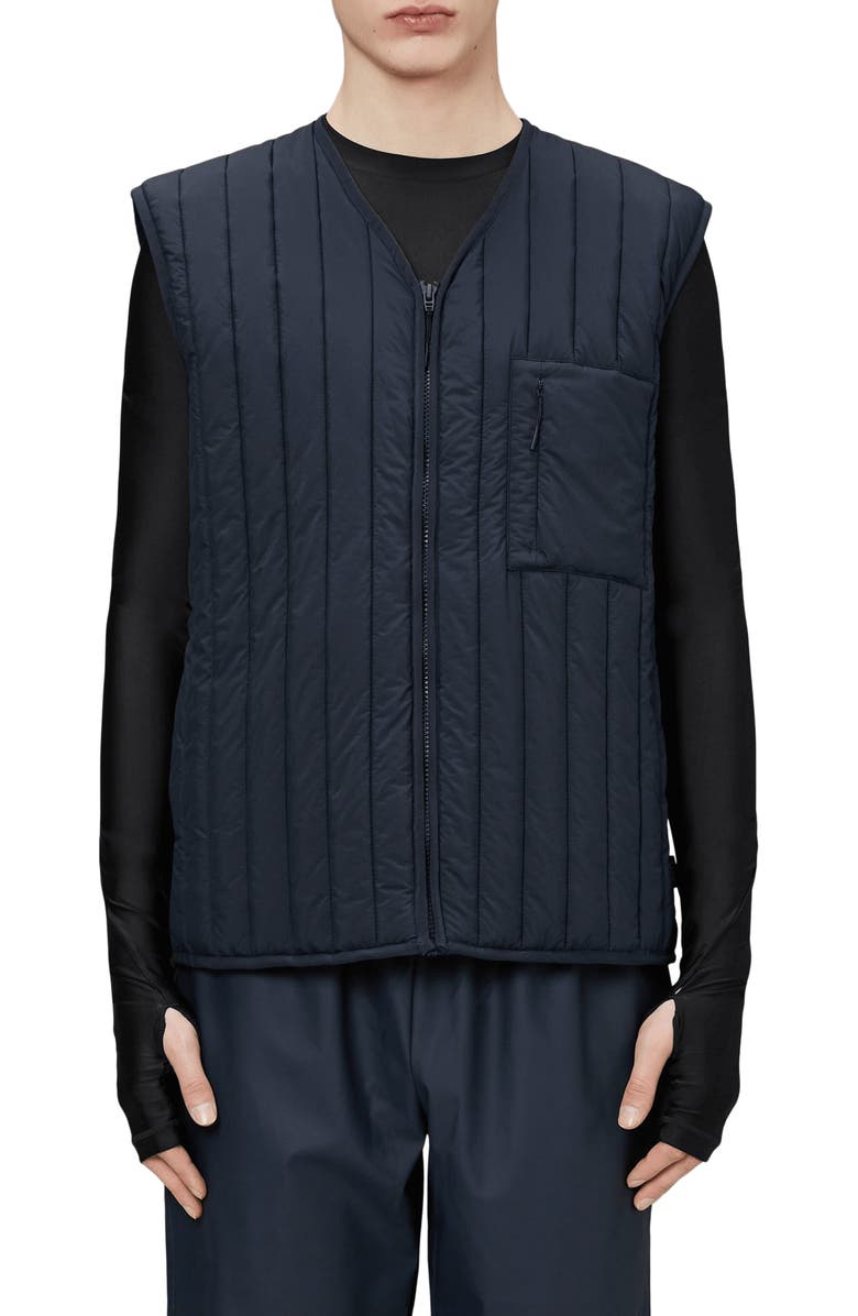 Rains Banja Liner Vest, Main, color, Navy