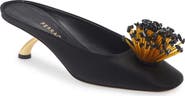 FERRAGAMO Safi Beaded Kitten Heel Mule