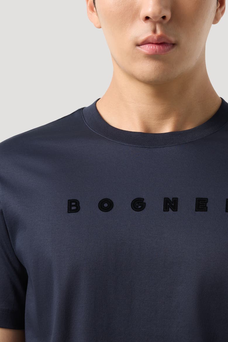 Cotton T-Shirt Lukas, Alternate, color, Navy blue