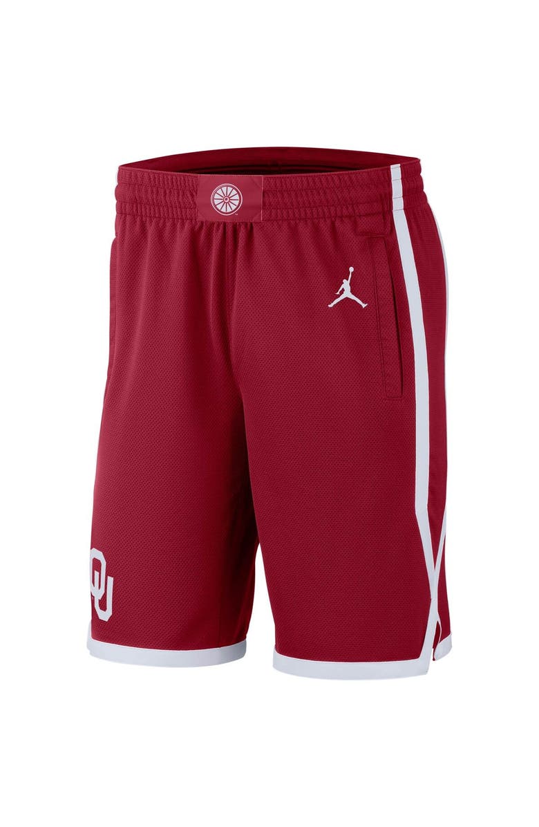 Jordan Brand Men's Jordan Brand Crimson Oklahoma Sooners Replica Team Basketball Shorts, Alternate, color, Crimson