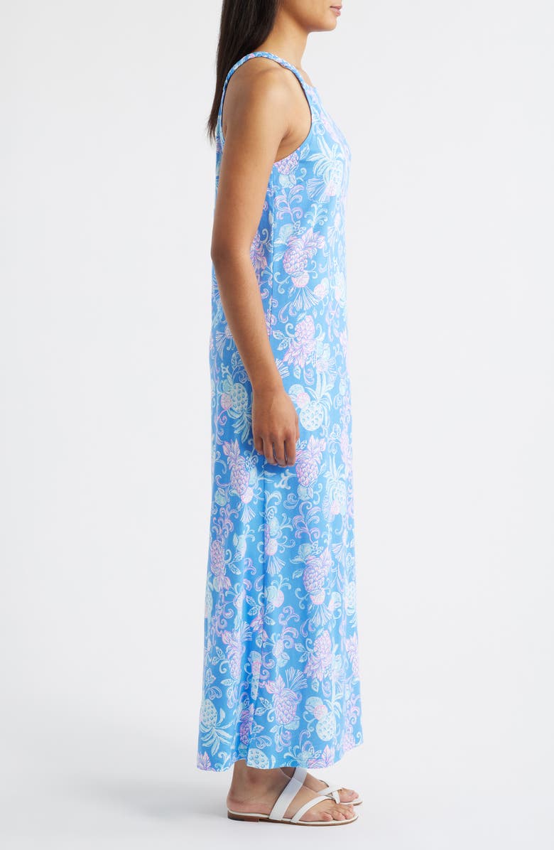 Lilly Pulitzer<sup>®</sup> Kyleigh Print Maxi Dress, Alternate, color, Sun Washed Blue Citrus Crush