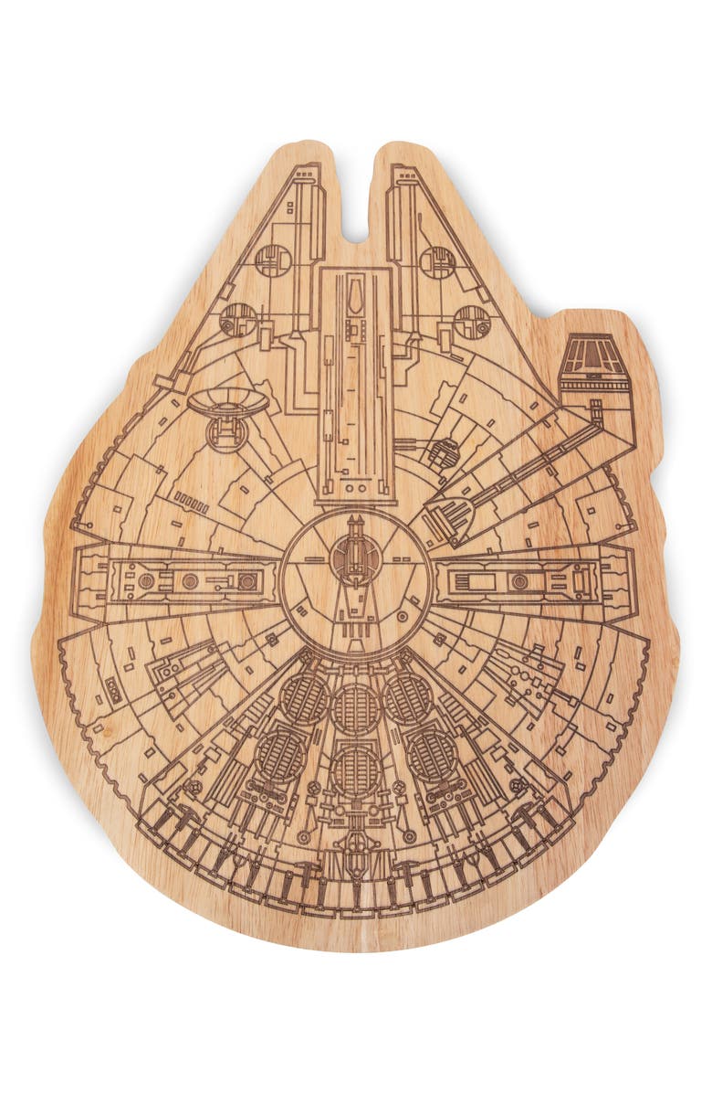 Picnic Time Star Wars<sup>™</sup> 16-Inch Millennium Falcon Serving Board, Main, color, Brown