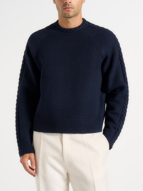 Raymond Plait Detail Raglan Knit Jumper